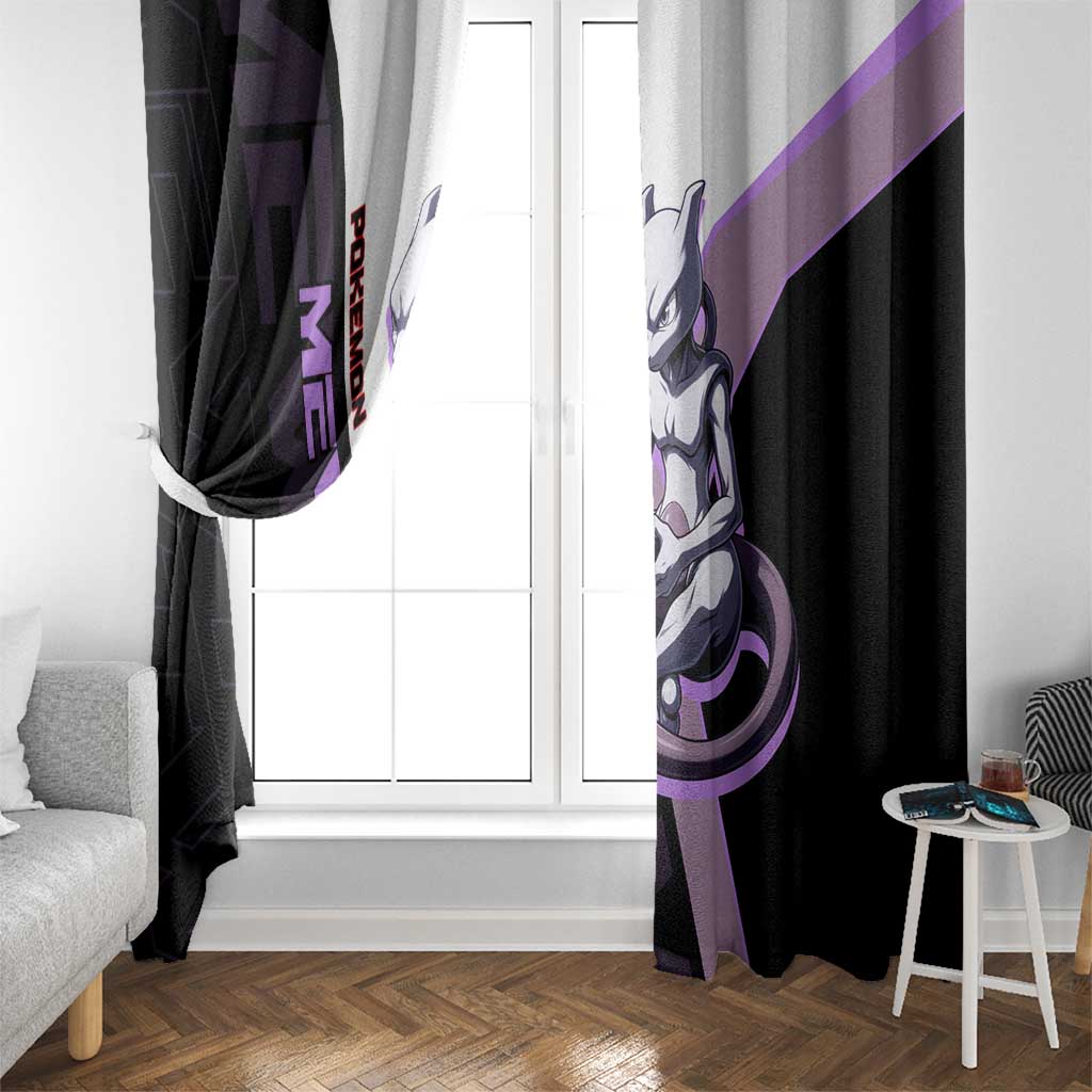 Mewtwo Poké Window Curtain Shadowcore Anime Style