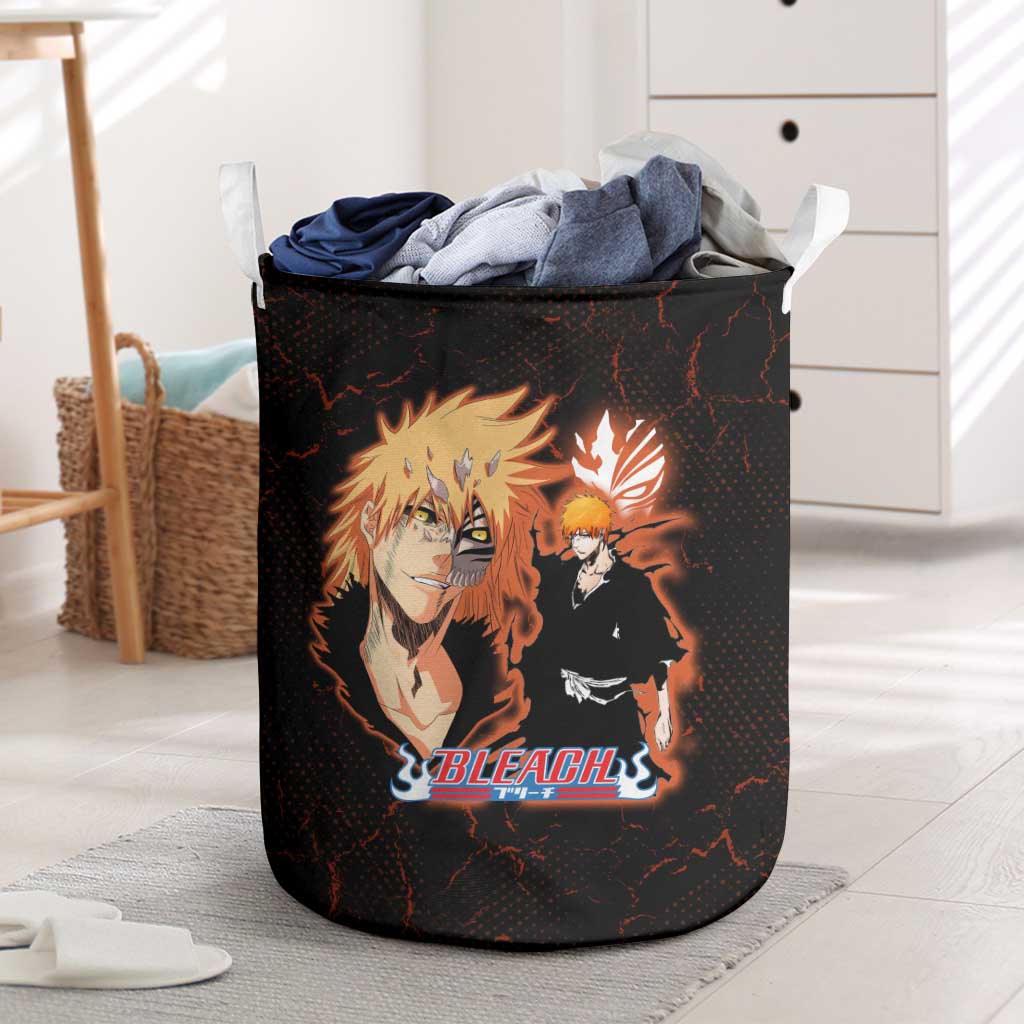 Ichigo Kurosaki Bleach Laundry Basket Fiery Anime Grunge Aesthetic