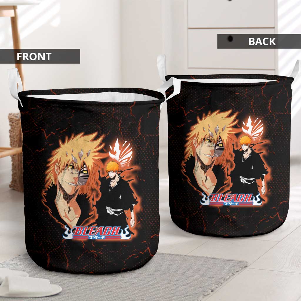 Ichigo Kurosaki Bleach Laundry Basket Fiery Anime Grunge Aesthetic