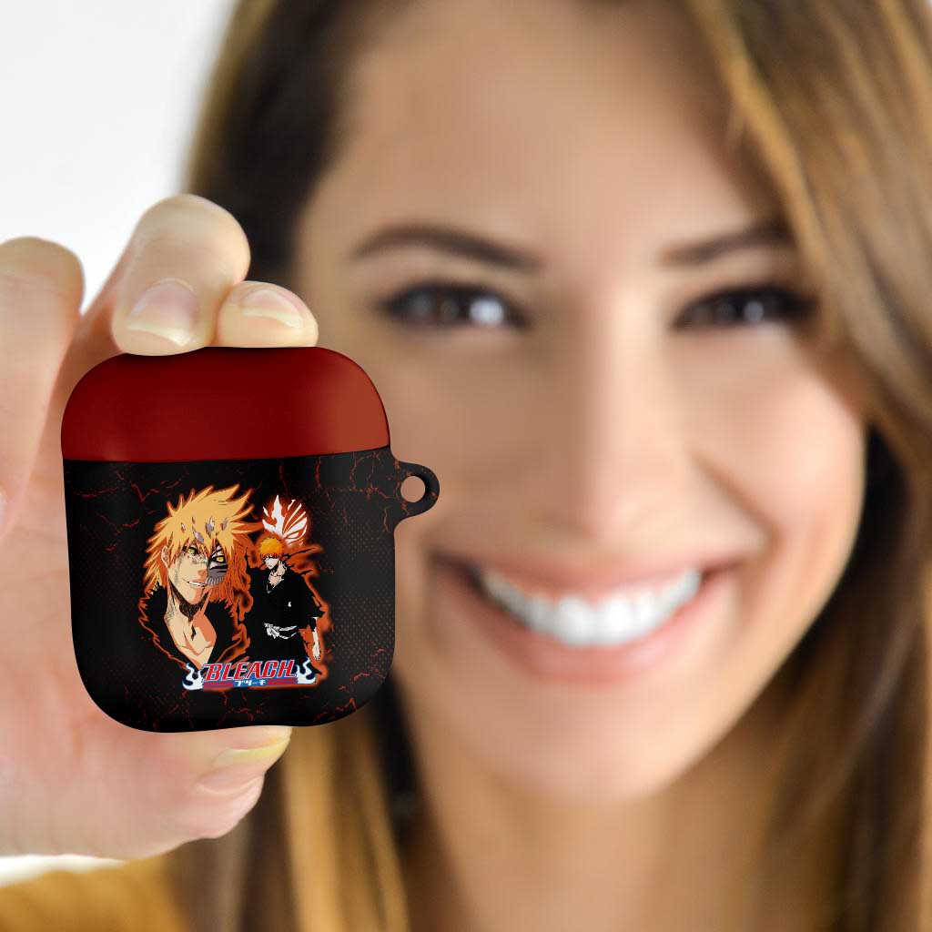 Ichigo Kurosaki Bleach AirPods Case Fiery Anime Grunge Aesthetic