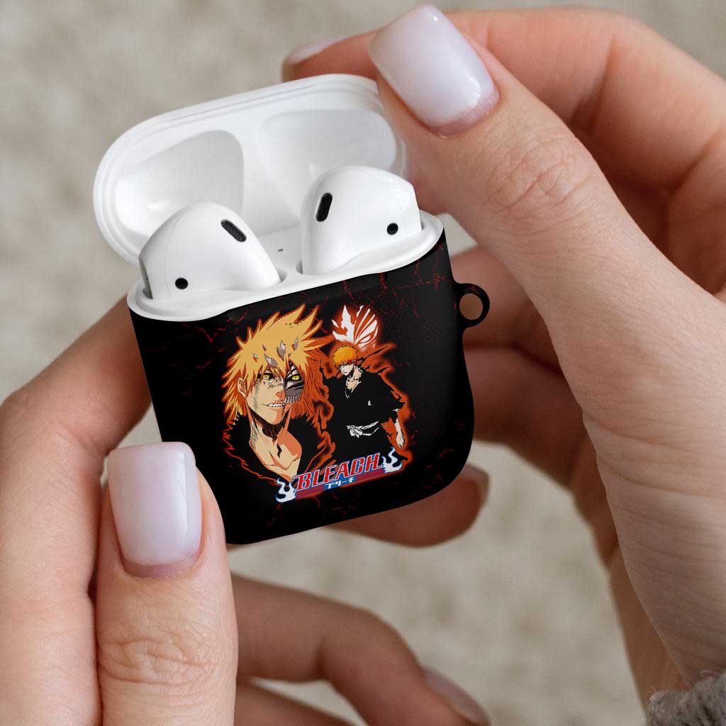 Ichigo Kurosaki Bleach AirPods Case Fiery Anime Grunge Aesthetic