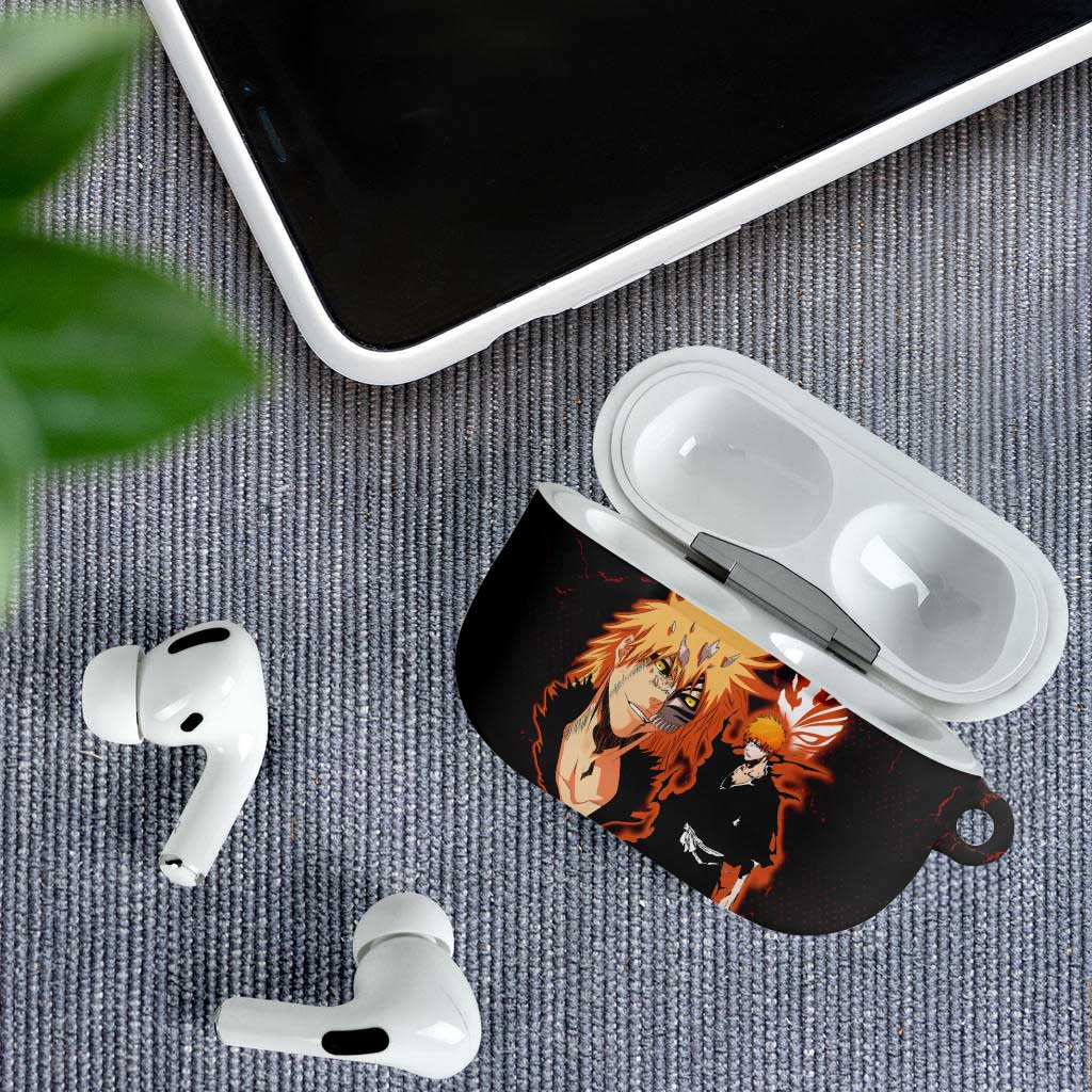 Ichigo Kurosaki Bleach AirPods Case Fiery Anime Grunge Aesthetic