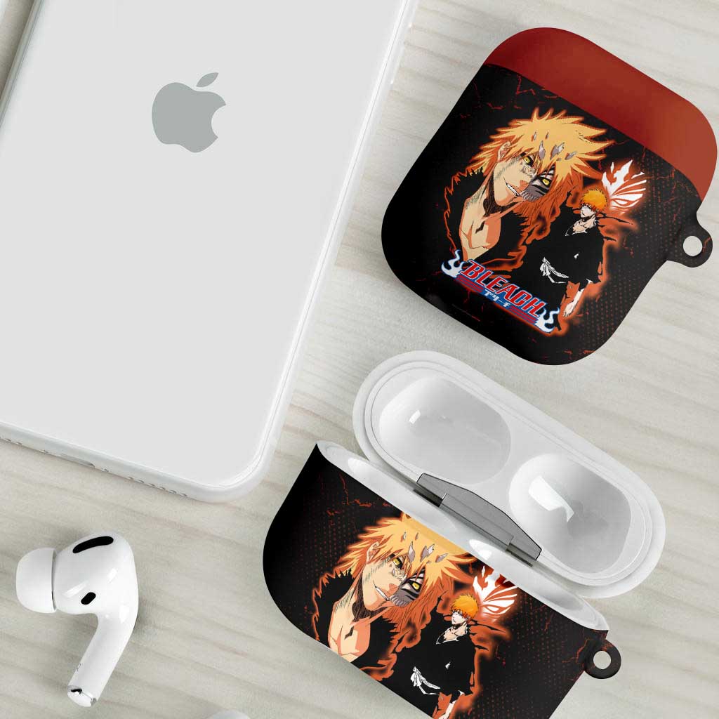Ichigo Kurosaki Bleach AirPods Case Fiery Anime Grunge Aesthetic