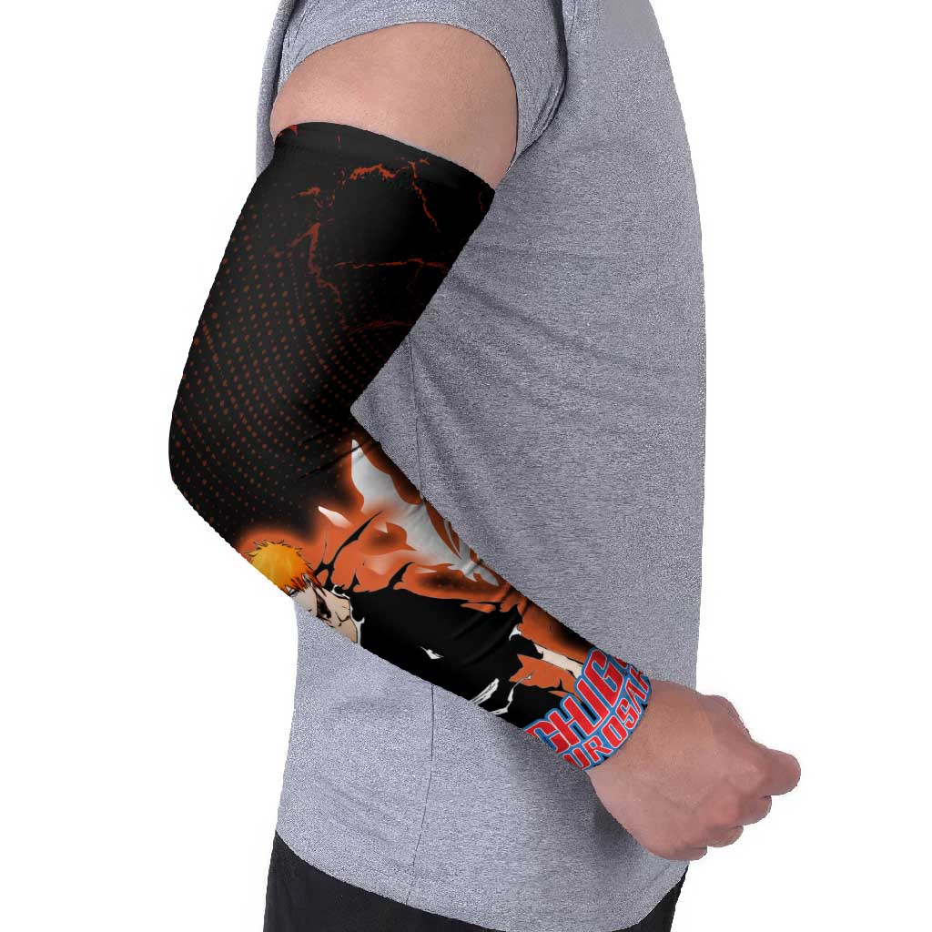 Ichigo Kurosaki Bleach Arm Sleeves Fiery Anime Grunge Aesthetic