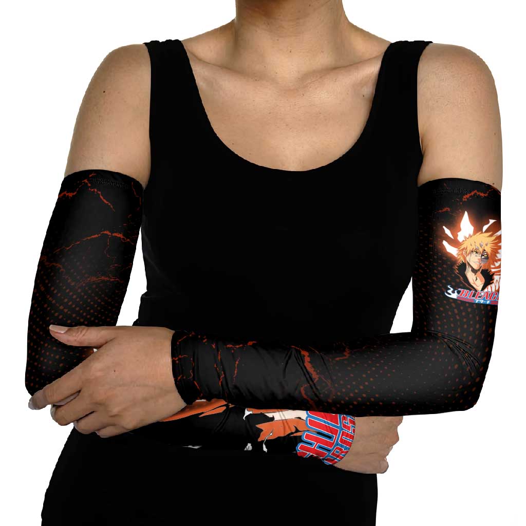 Ichigo Kurosaki Bleach Arm Sleeves Fiery Anime Grunge Aesthetic