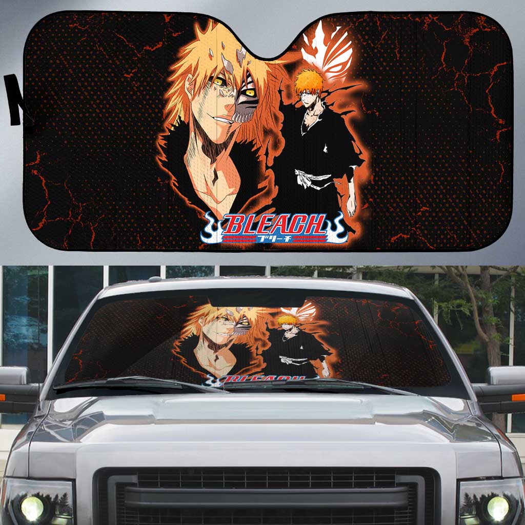 Ichigo Kurosaki Bleach Auto Sun Shade Fiery Anime Grunge Aesthetic