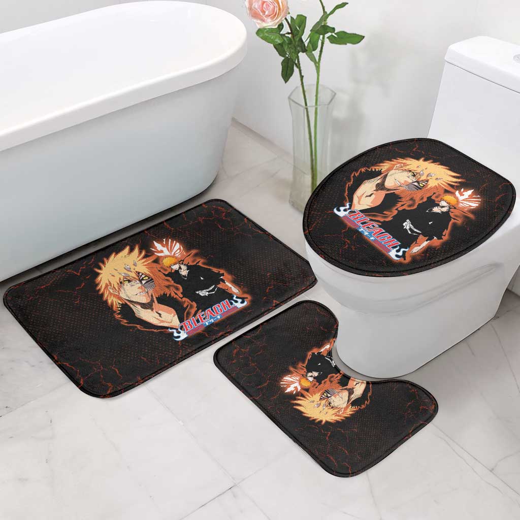 Ichigo Kurosaki Bleach Bathroom Set Fiery Anime Grunge Aesthetic
