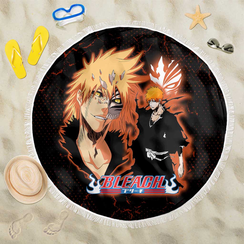 Ichigo Kurosaki Bleach Beach Blanket Fiery Anime Grunge Aesthetic