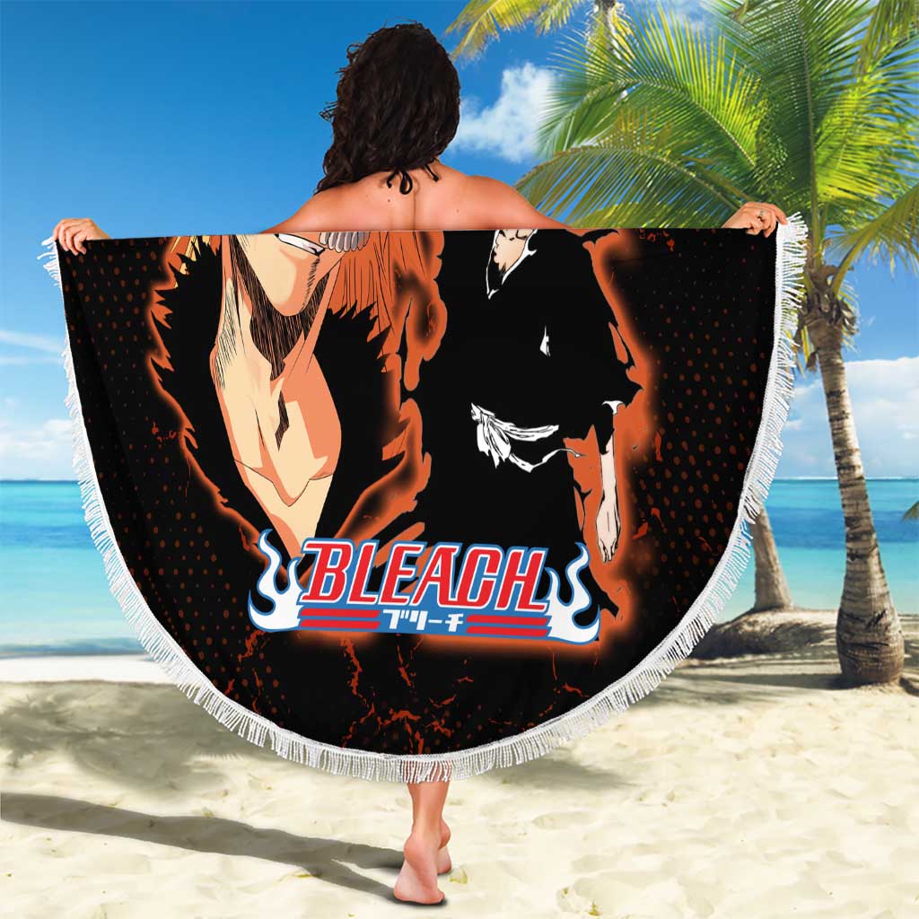 Ichigo Kurosaki Bleach Beach Blanket Fiery Anime Grunge Aesthetic