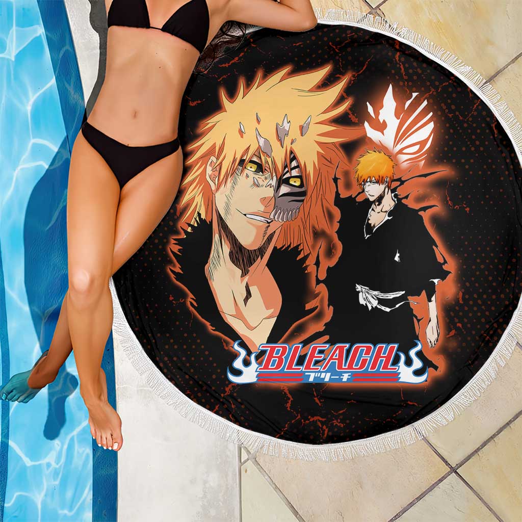 Ichigo Kurosaki Bleach Beach Blanket Fiery Anime Grunge Aesthetic