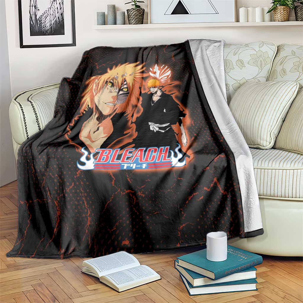 Ichigo Kurosaki Bleach Blanket Fiery Anime Grunge Aesthetic