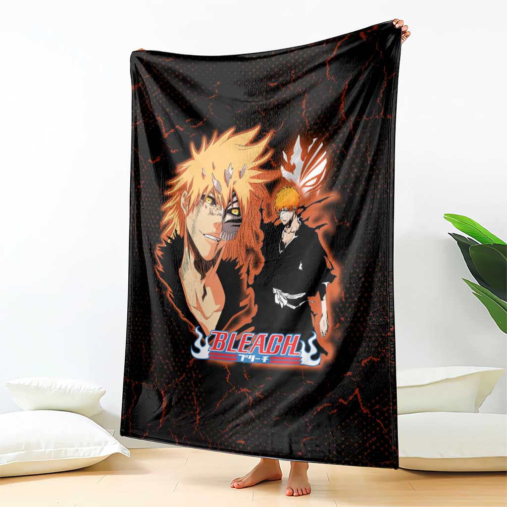 Ichigo Kurosaki Bleach Blanket Fiery Anime Grunge Aesthetic
