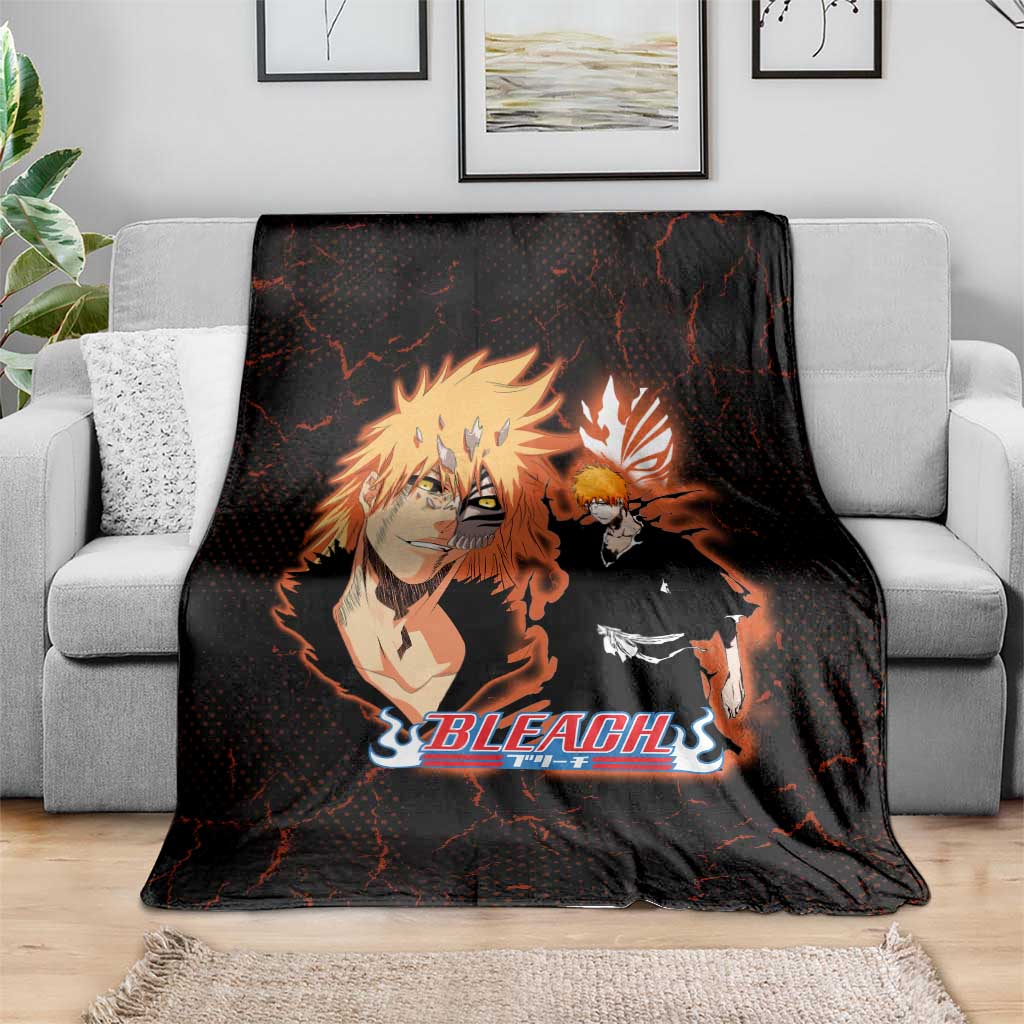 Ichigo Kurosaki Bleach Blanket Fiery Anime Grunge Aesthetic