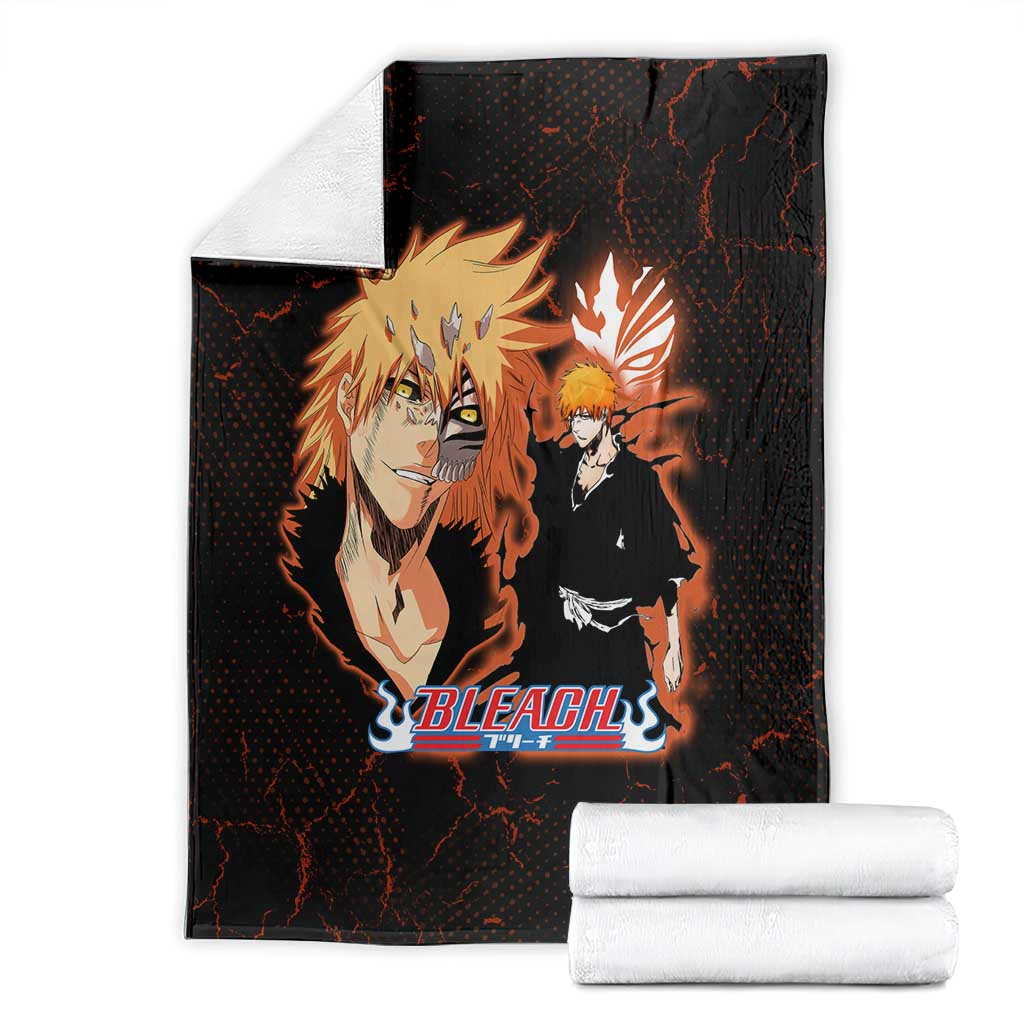 Ichigo Kurosaki Bleach Blanket Fiery Anime Grunge Aesthetic