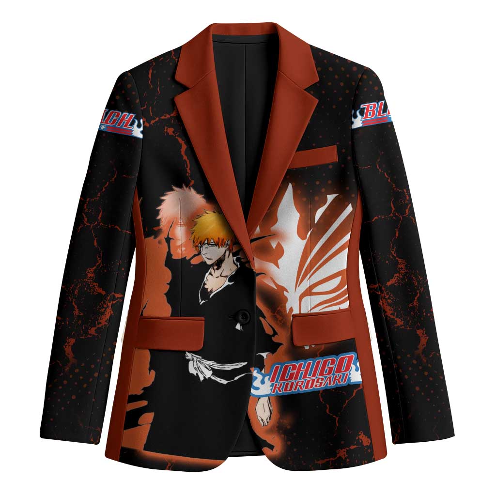 Ichigo Kurosaki Bleach Blazer Fiery Anime Grunge Aesthetic