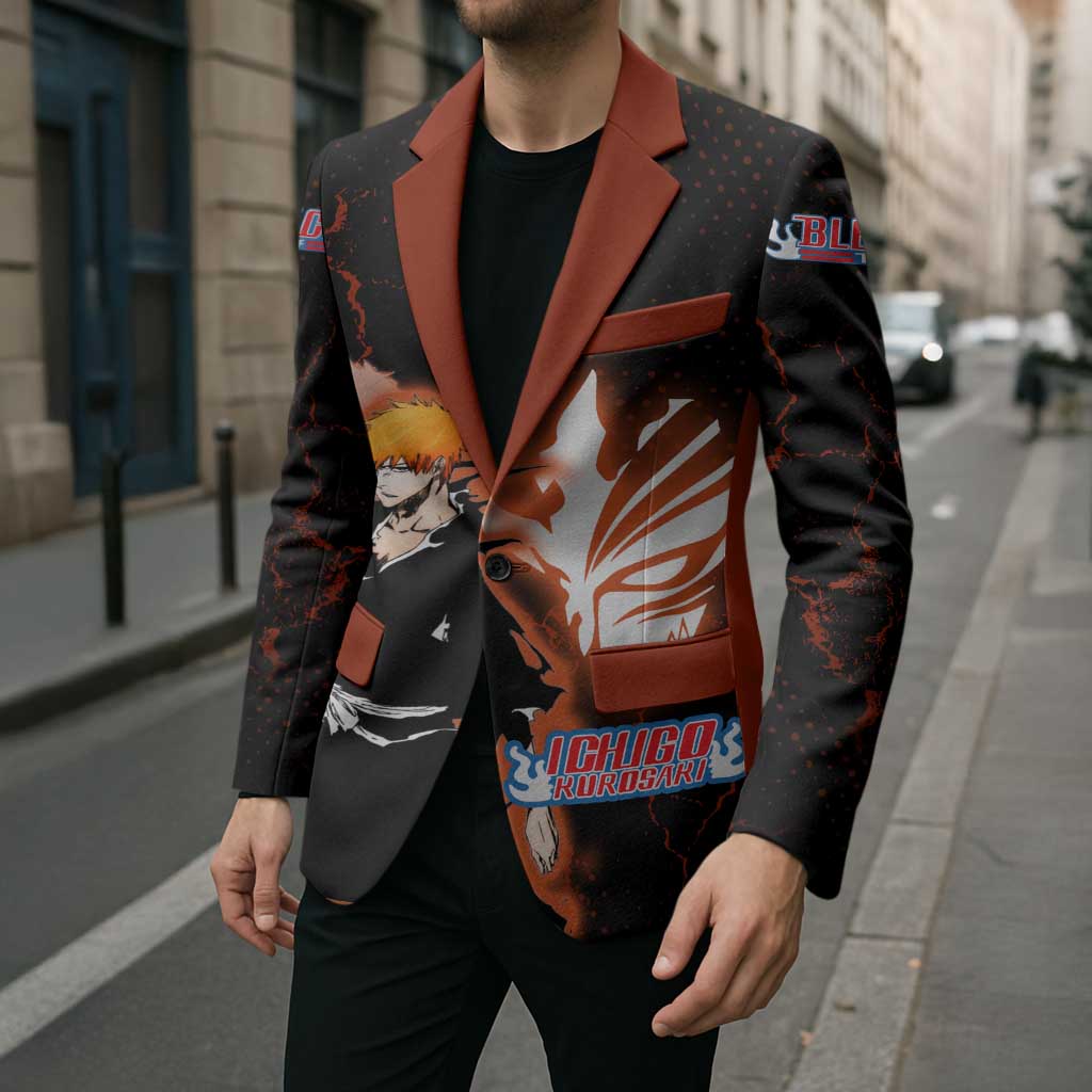 Ichigo Kurosaki Bleach Blazer Fiery Anime Grunge Aesthetic