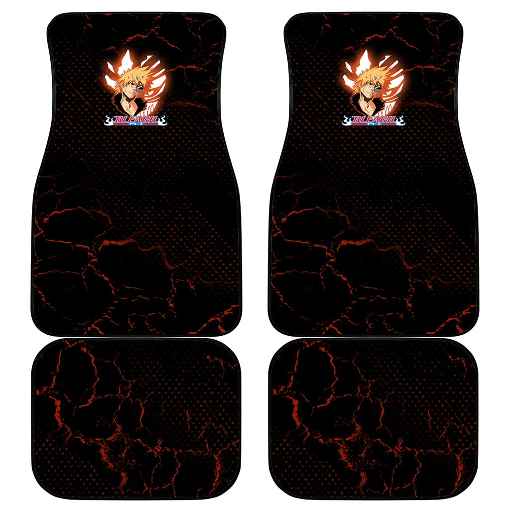 Ichigo Kurosaki Bleach Car Mats Fiery Anime Grunge Aesthetic