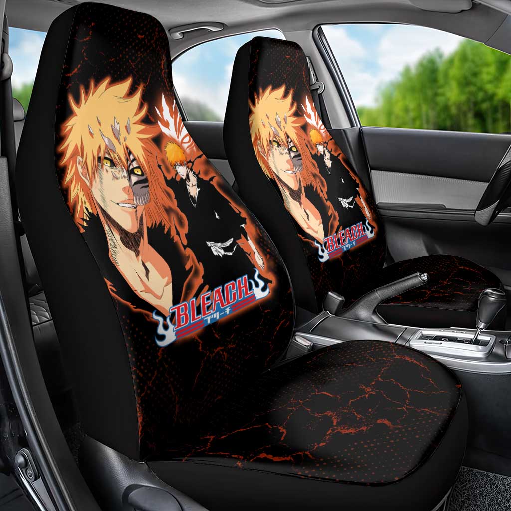 Ichigo Kurosaki Bleach Car Seat Cover Fiery Anime Grunge Aesthetic