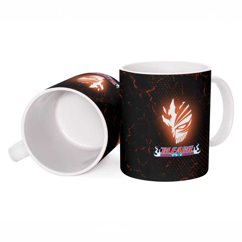 Ichigo Kurosaki Bleach Ceramic Mug Fiery Anime Grunge Aesthetic