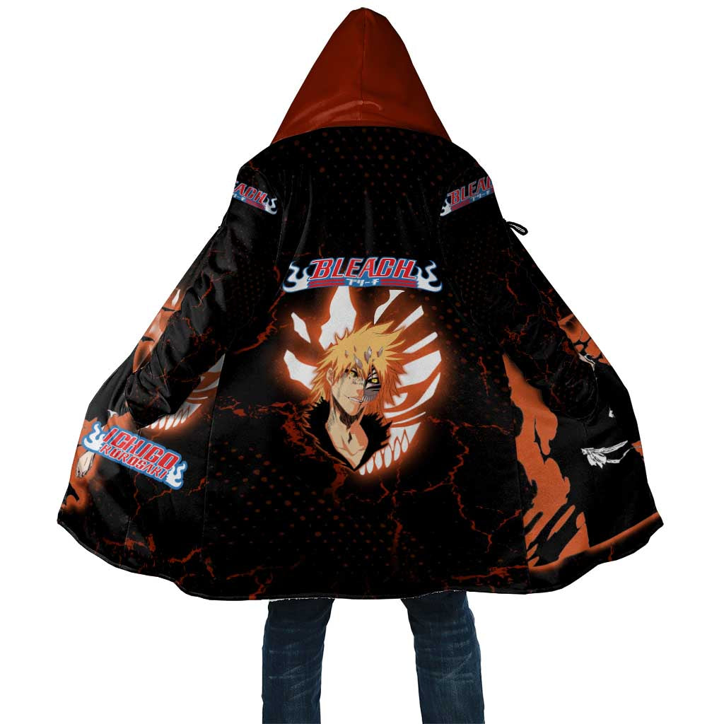 Ichigo Kurosaki Bleach Cloak Fiery Anime Grunge Aesthetic
