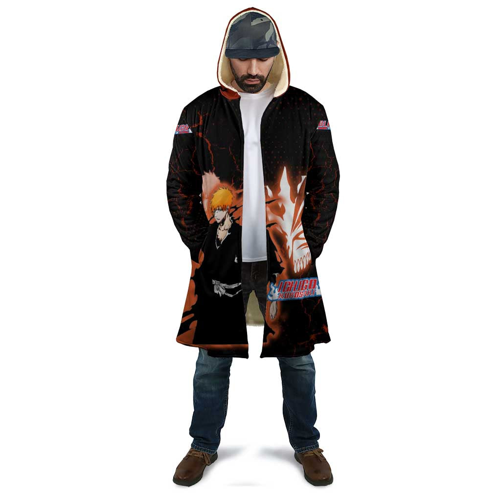 Ichigo Kurosaki Bleach Cloak Fiery Anime Grunge Aesthetic