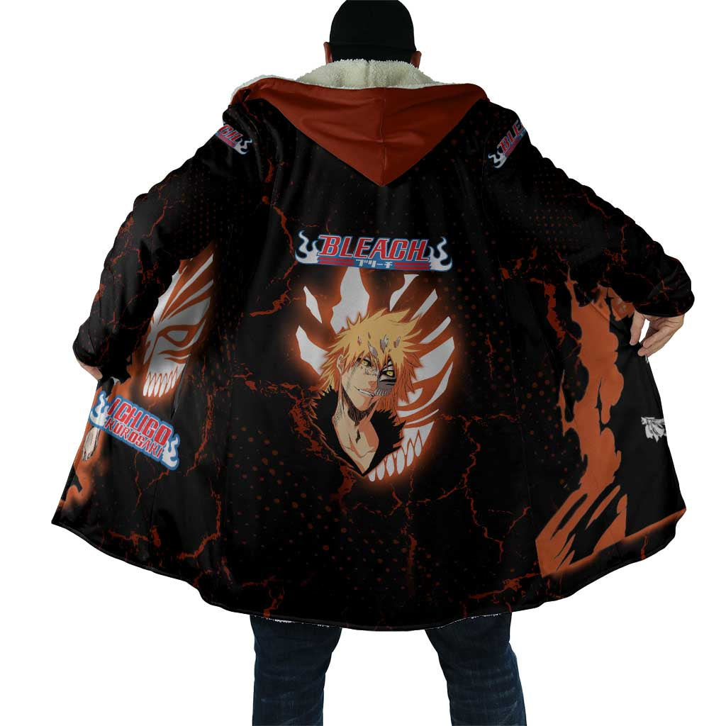 Ichigo Kurosaki Bleach Cloak Fiery Anime Grunge Aesthetic
