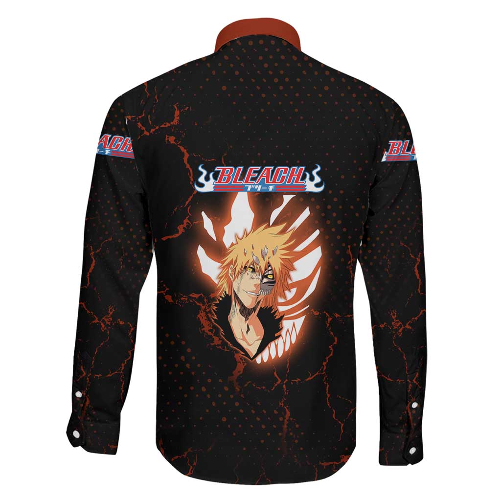 Ichigo Kurosaki Bleach Family Matching Short Sleeve Bodycon Dress and Hawaiian Shirt Fiery Anime Grunge Aesthetic