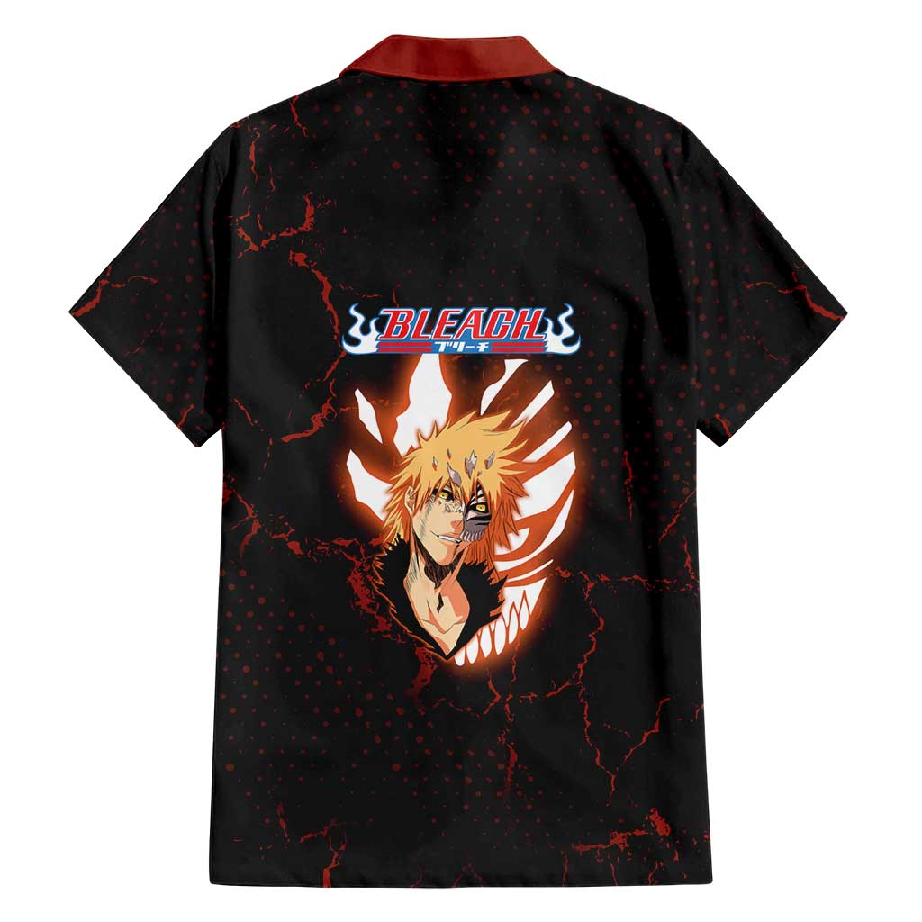 Ichigo Kurosaki Bleach Family Matching Summer Maxi Dress and Hawaiian Shirt Fiery Anime Grunge Aesthetic