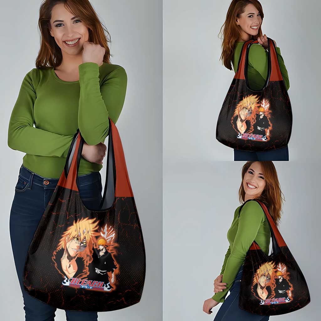 Ichigo Kurosaki Bleach Grocery Bag Fiery Anime Grunge Aesthetic