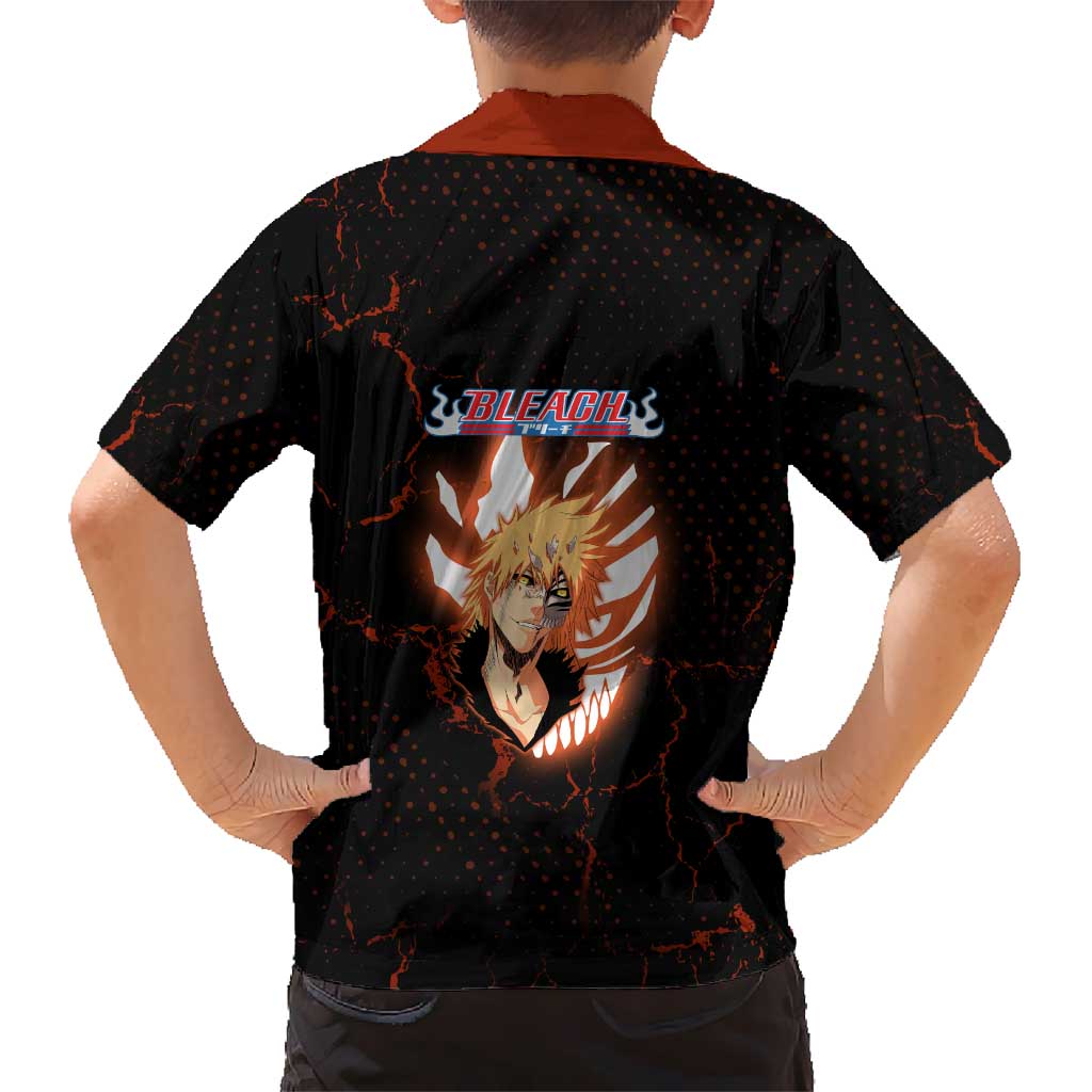 Ichigo Kurosaki Bleach Hawaiian Shirt Fiery Anime Grunge Aesthetic