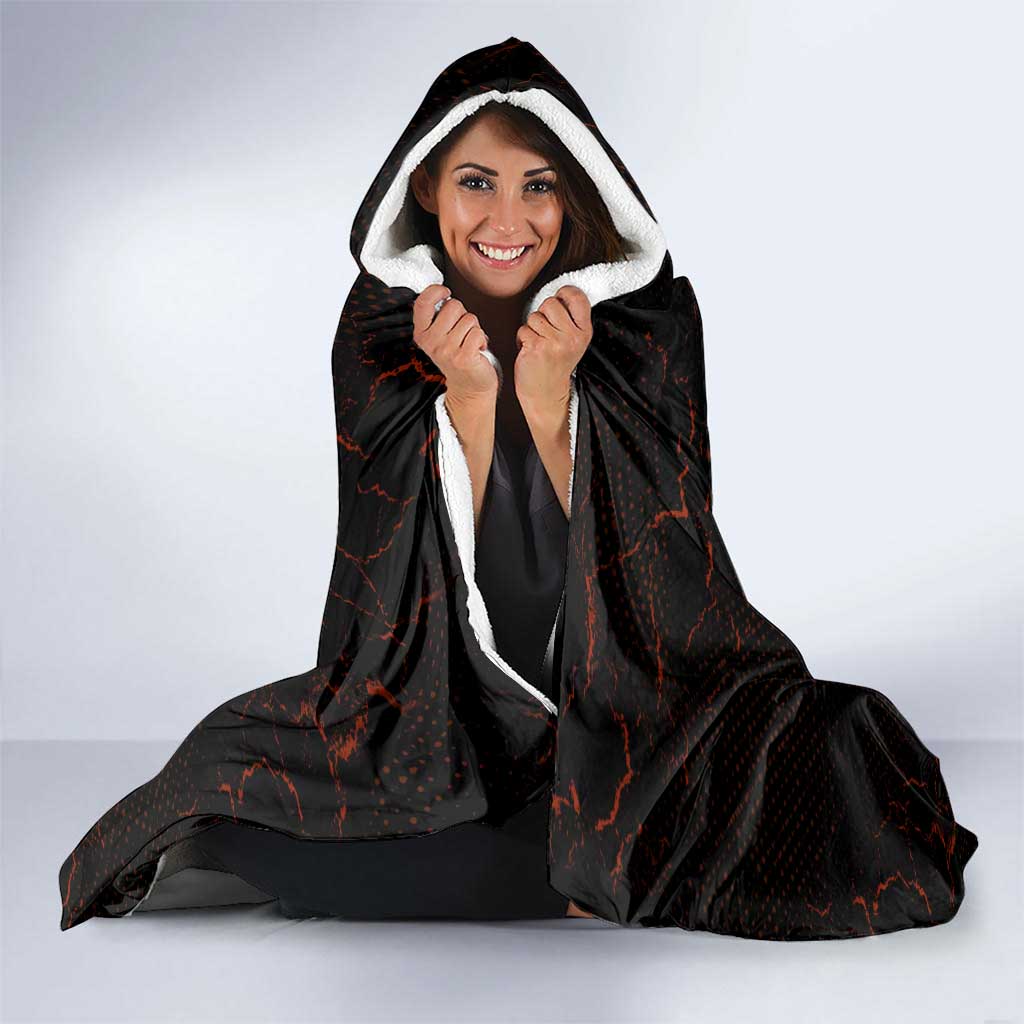 Ichigo Kurosaki Bleach Hooded Blanket Fiery Anime Grunge Aesthetic