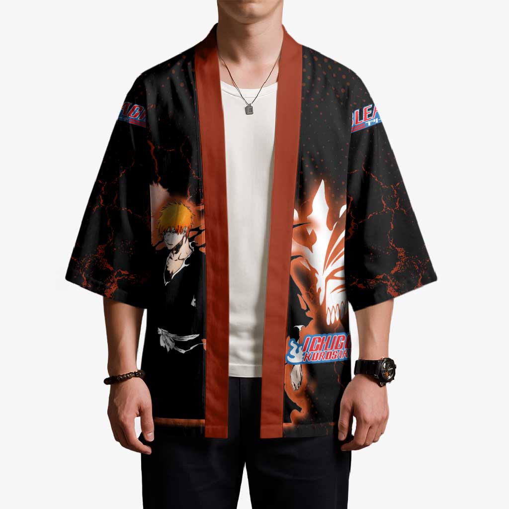 Ichigo Kurosaki Bleach Kimono Fiery Anime Grunge Aesthetic