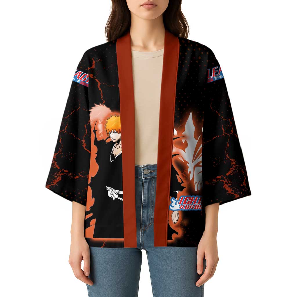 Ichigo Kurosaki Bleach Kimono Fiery Anime Grunge Aesthetic