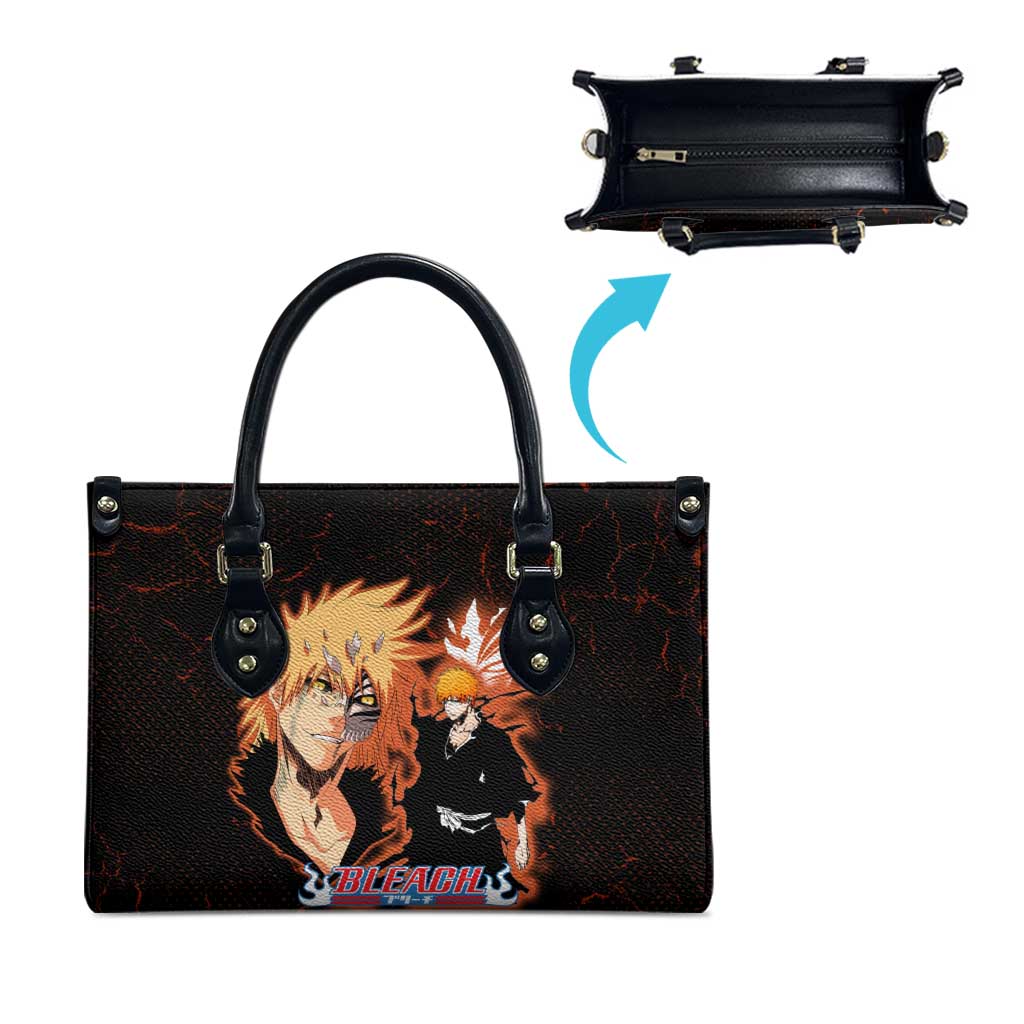 Ichigo Kurosaki Bleach Leather Bag Fiery Anime Grunge Aesthetic