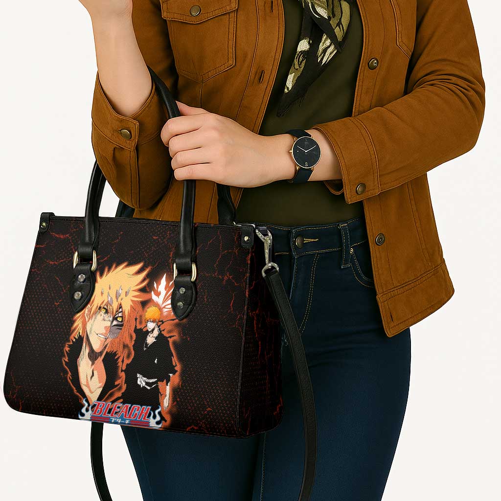 Ichigo Kurosaki Bleach Leather Bag Fiery Anime Grunge Aesthetic