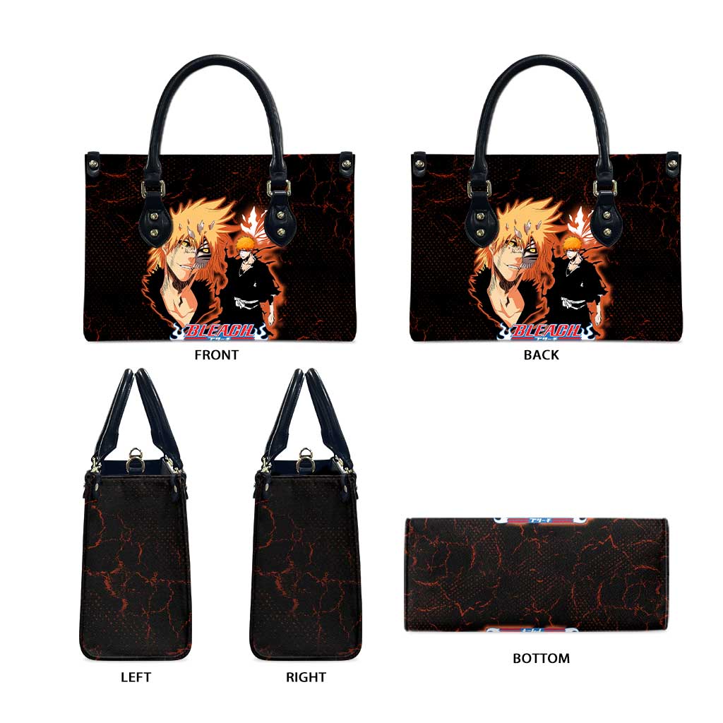 Ichigo Kurosaki Bleach Leather Bag Fiery Anime Grunge Aesthetic