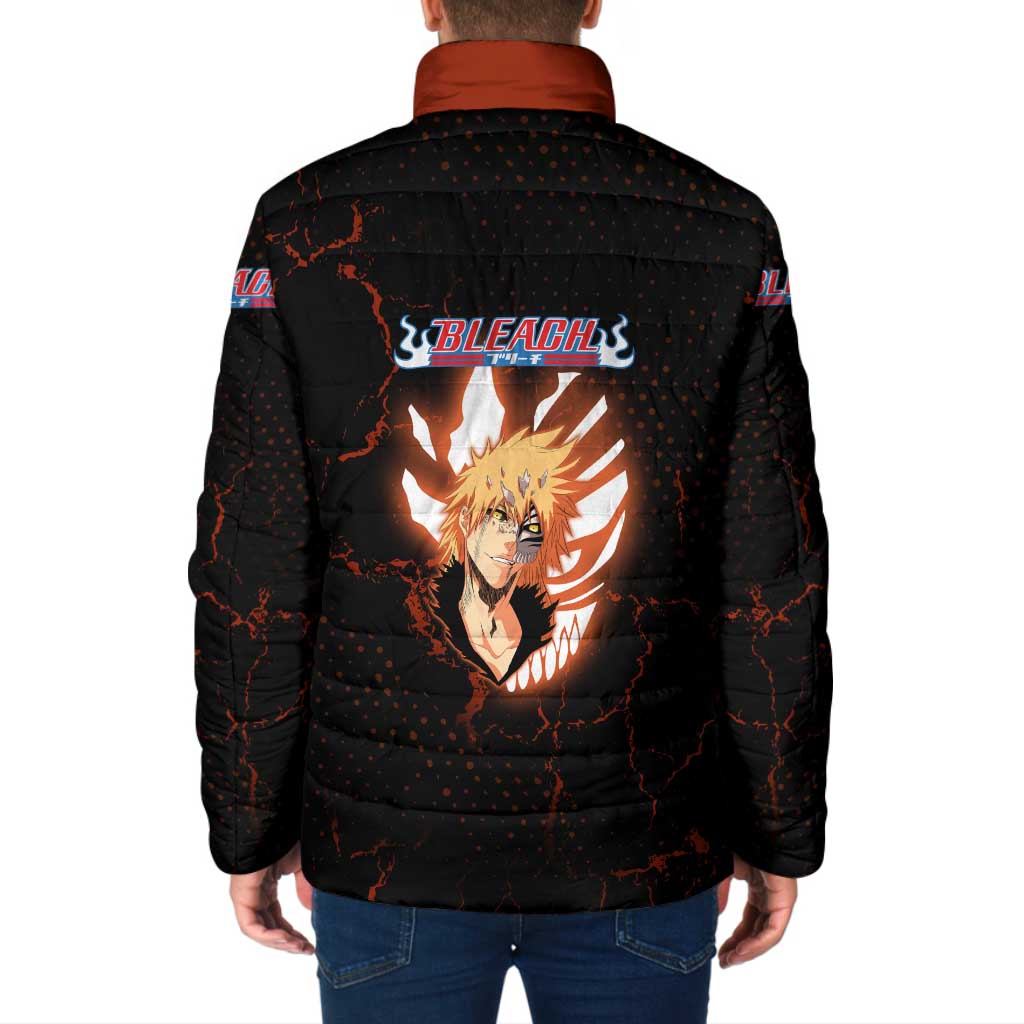 Ichigo Kurosaki Bleach Padded Jacket Fiery Anime Grunge Aesthetic