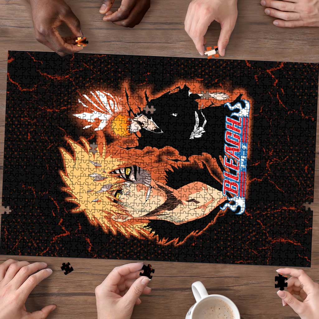Ichigo Kurosaki Bleach Puzzle Fiery Anime Grunge Aesthetic