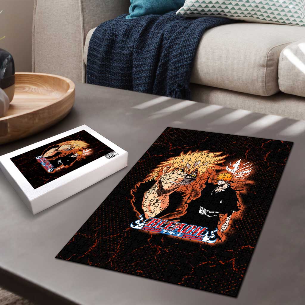 Ichigo Kurosaki Bleach Puzzle Fiery Anime Grunge Aesthetic