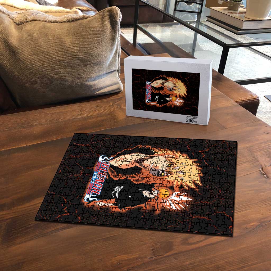 Ichigo Kurosaki Bleach Puzzle Fiery Anime Grunge Aesthetic