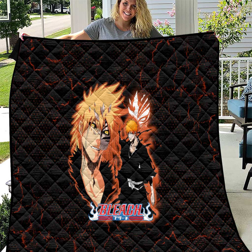 Ichigo Kurosaki Bleach Quilt Fiery Anime Grunge Aesthetic