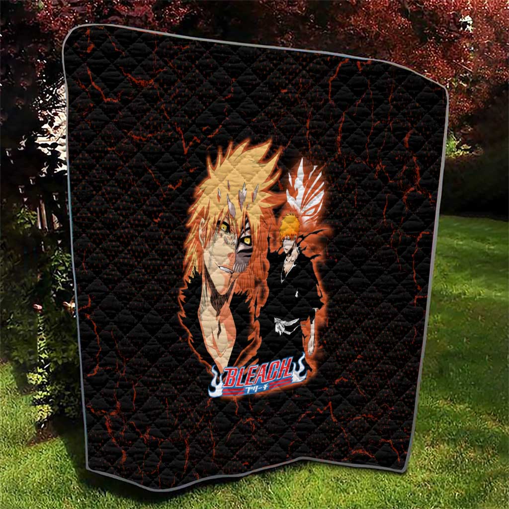 Ichigo Kurosaki Bleach Quilt Fiery Anime Grunge Aesthetic