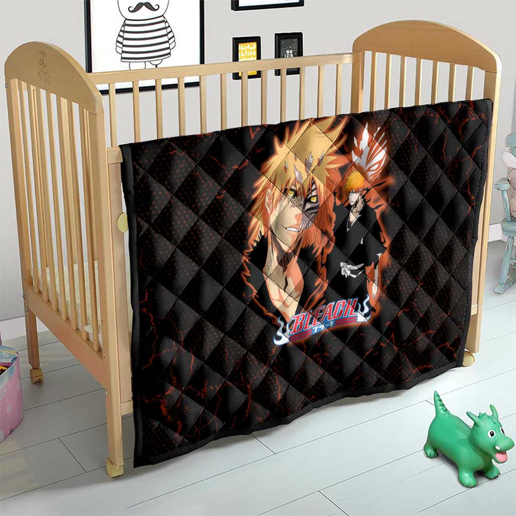 Ichigo Kurosaki Bleach Quilt Fiery Anime Grunge Aesthetic