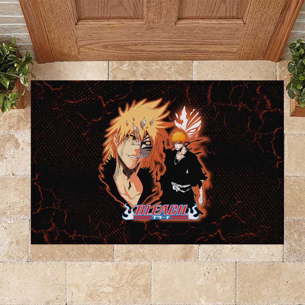 Ichigo Kurosaki Bleach Rubber Doormat Fiery Anime Grunge Aesthetic
