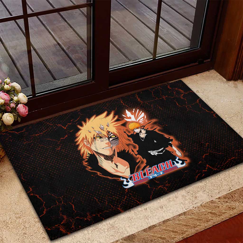Ichigo Kurosaki Bleach Rubber Doormat Fiery Anime Grunge Aesthetic