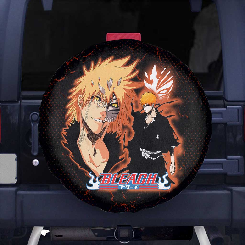 Ichigo Kurosaki Bleach Spare Tire Cover Fiery Anime Grunge Aesthetic