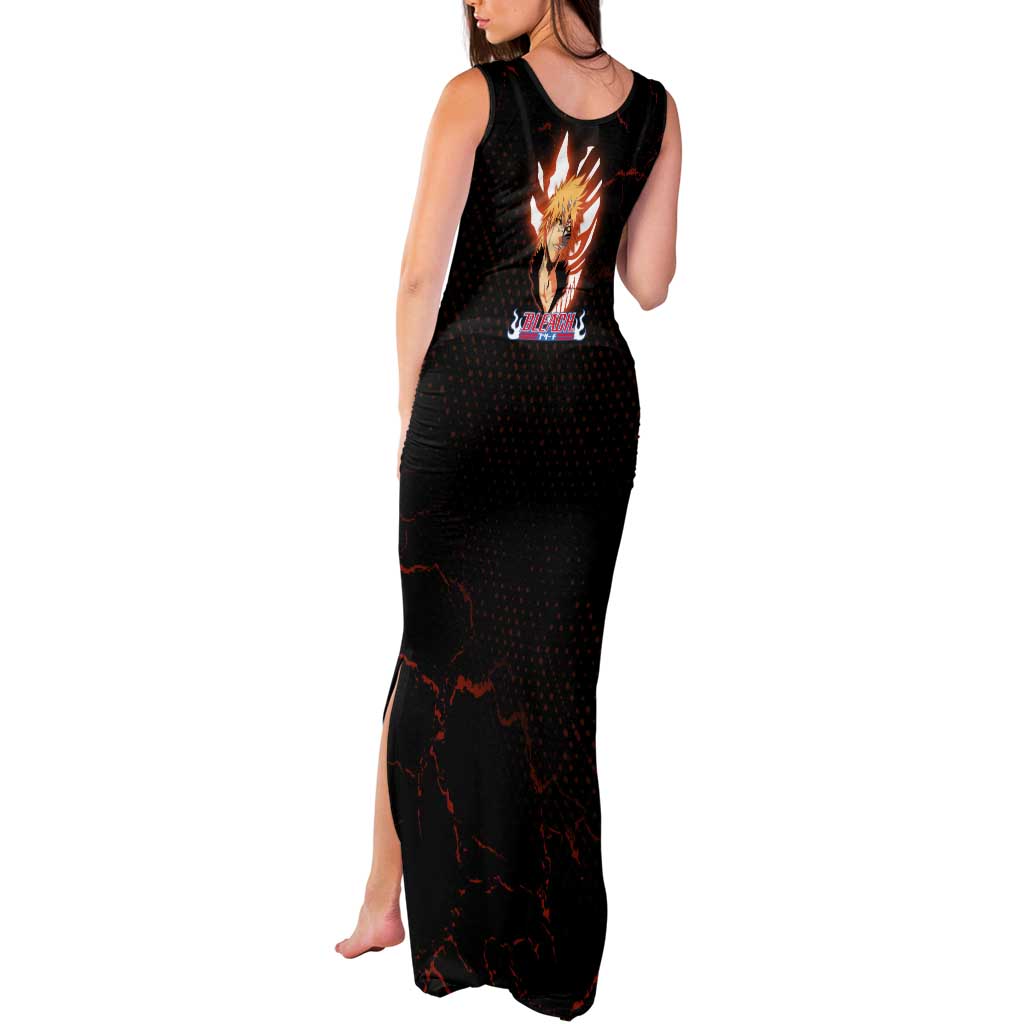Ichigo Kurosaki Bleach Tank Maxi Dress Fiery Anime Grunge Aesthetic