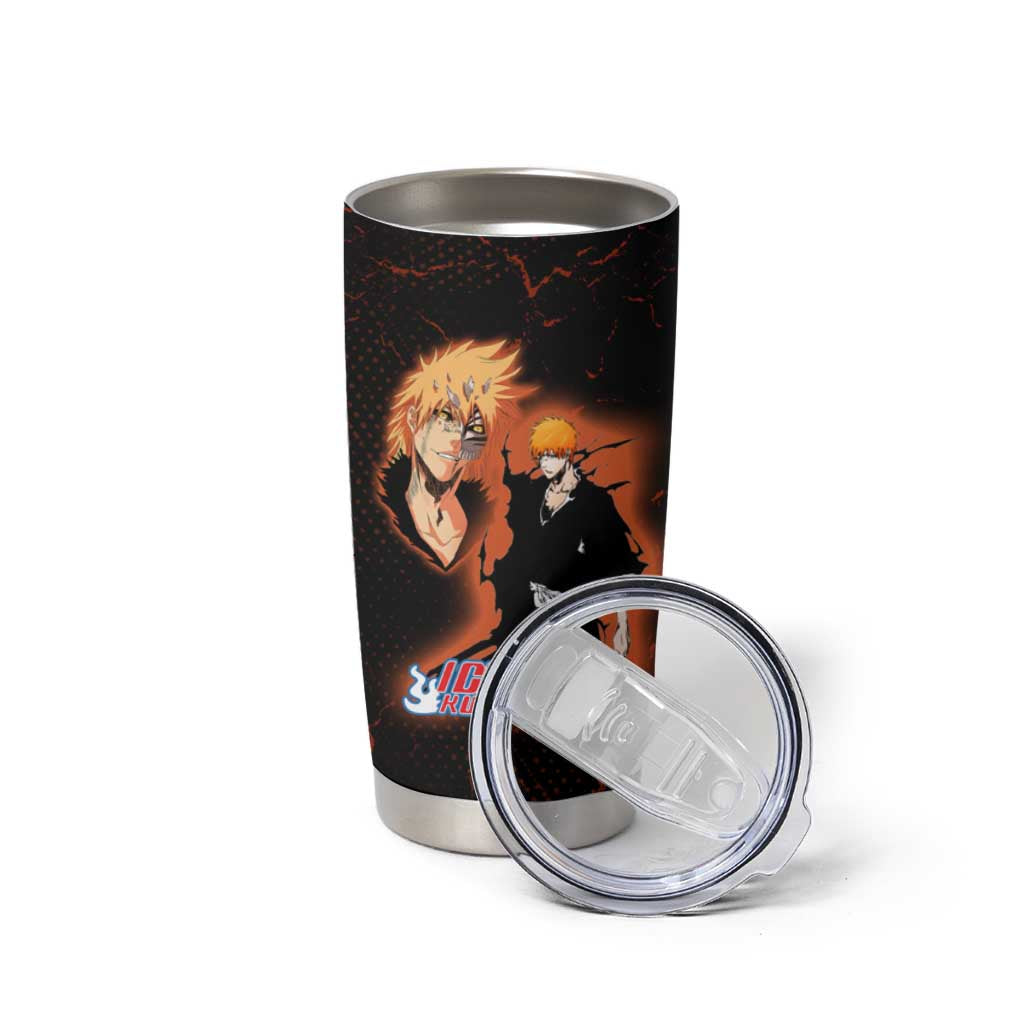Ichigo Kurosaki Bleach Tumbler Cup Fiery Anime Grunge Aesthetic