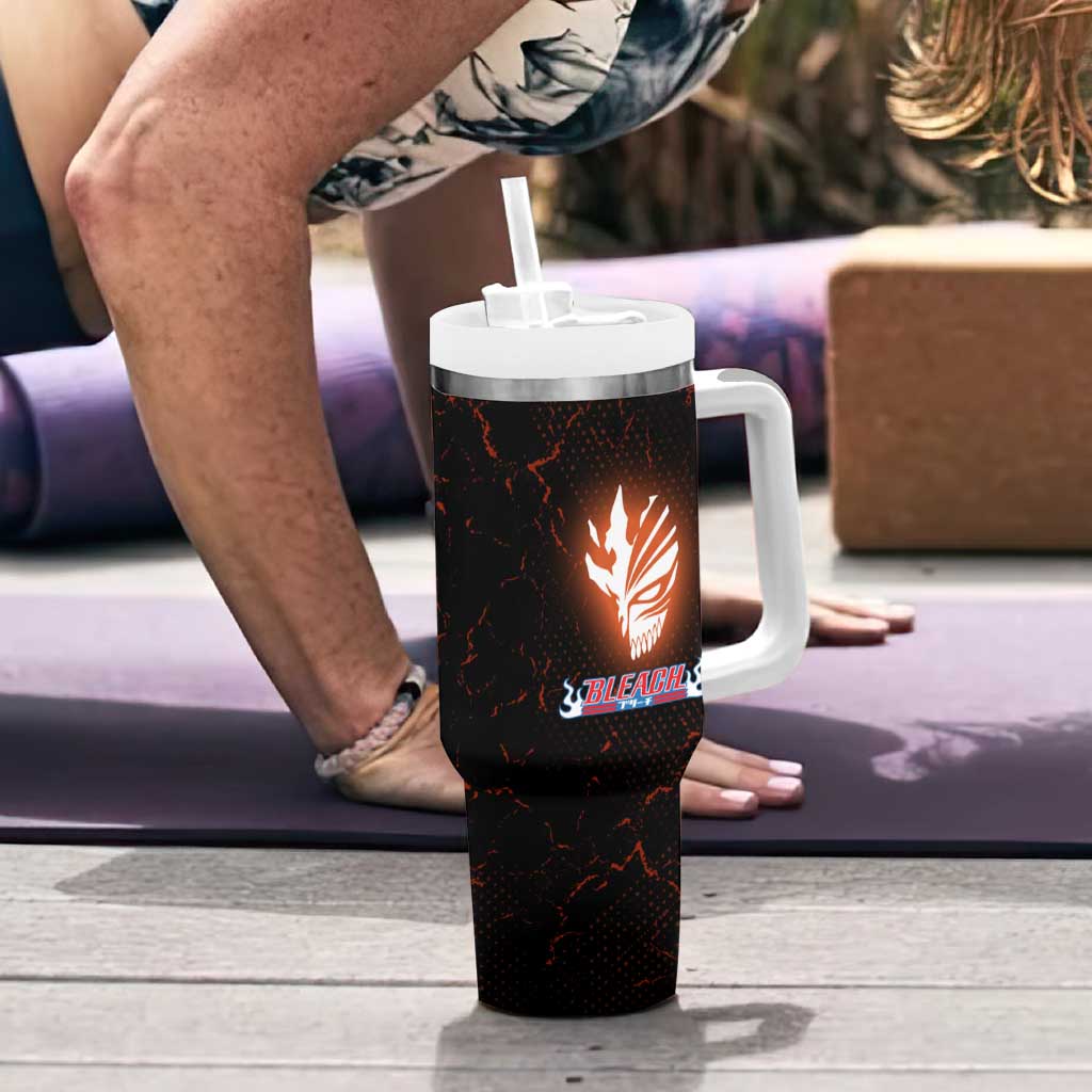 Ichigo Kurosaki Bleach Tumbler With Handle Fiery Anime Grunge Aesthetic