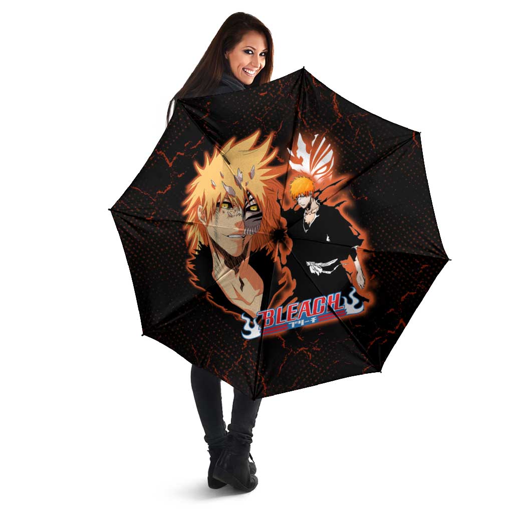 Ichigo Kurosaki Bleach Umbrella Fiery Anime Grunge Aesthetic
